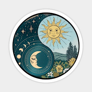 Yin Yang Sun and Moon Celestial Harmony Magnet